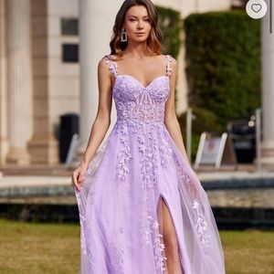 Lilac prom dress